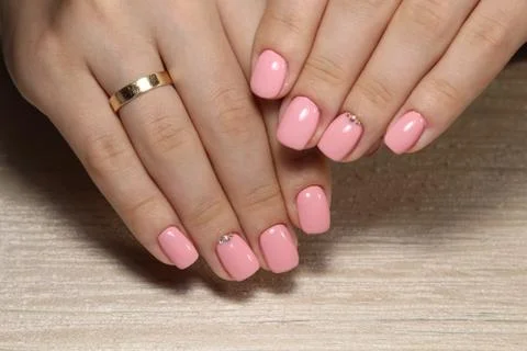 Hands with beautiful manicure Stock Photos