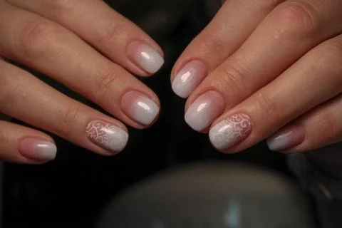 Hands with beautiful manicure Stock Photos