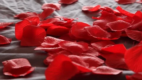 Hands on bed in passion Stock Footage 94721336