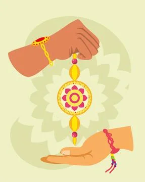 Hands with bracelet Stock Illustration