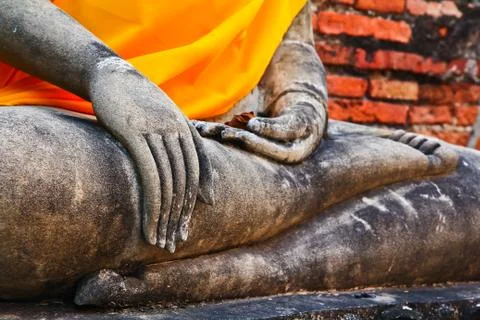 Hands of Buddha Stock Photos