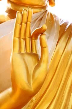 Hands of the buddha Stock Photos