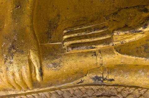 Hands of a buddha Stock Photos