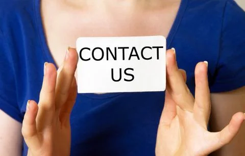 Hands with card Stock Photos