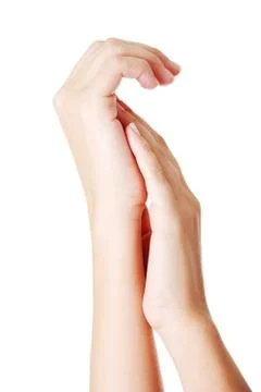 Hands care concept. Stock Photos