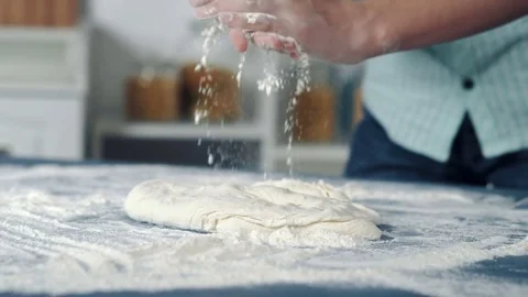 Hands chefs make the dough Stock Footage 72546252