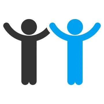 Hands Up Children Icon Stock Illustration