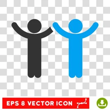 Hands Up Children Vector Eps Icon 스톡 일러스트