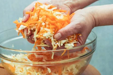 Hands With Chopped Vegetables Photos