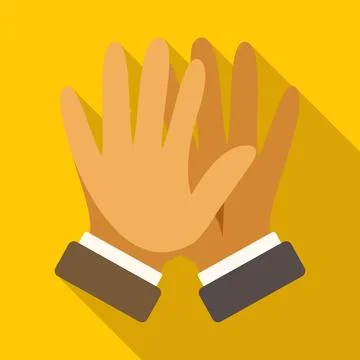 Hands clapping applauding expressing praise and appreciation Stock Illustration