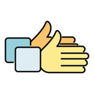 Hands clapping applauding expressing thanks or support Stockillustratie