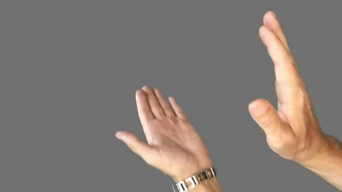 Hands clapping, applause on isolated background to liven up short videos Video stock 282916937