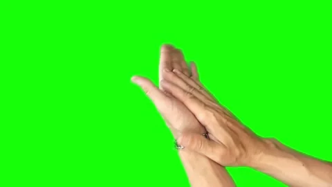 Hands clapping, applause on isolated background to liven up short videos Stock Footage 282917461