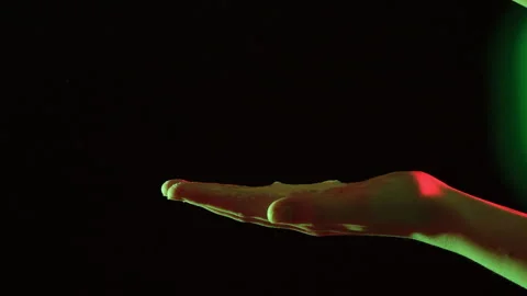 Hands clapping with flour in slow motion Stock Footage 171910481