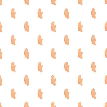 Hands clapping repeating pattern background illustration 스톡 일러스트