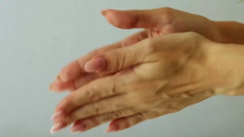 Hands Clapping in a Rhythmic Motion for Fun Entertainment Stock Footage 319780184