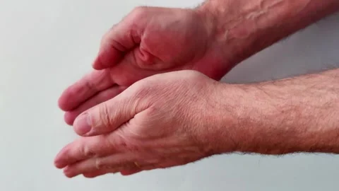 Hands Clapping Together to Show Applause Gesture Action Stock Footage 330761152