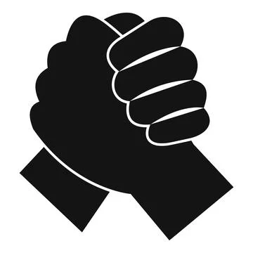 Hands clasping signifying unity strength friendship and teamwork Illustrazione stock