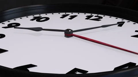 Hands Of The Clock animation Stock Footage 55875799