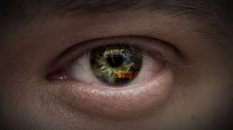 The hands of the clock, dial, and mechanisms in the eyes of men Vídeo Stock 54842596