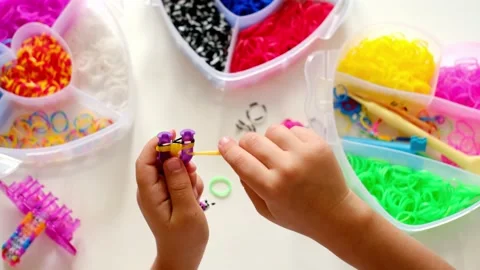 Hands close-up earnings on knitting. Stock Footage 165132385