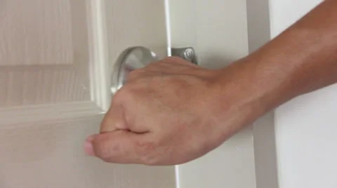 Hands Close House Door And Lock Footage Video stock 67396356