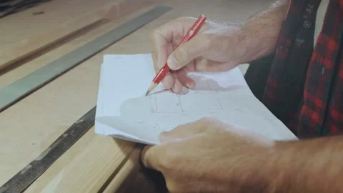 Hands closeup write on paper. Stock Footage 131563604