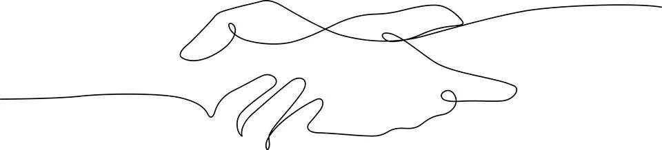 Hands closing a door Vector Stock Illustration
