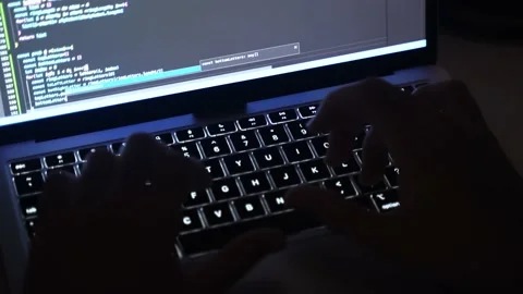 Hands coding  computer. Web and software development for javascript and html Stock Footage 222816679