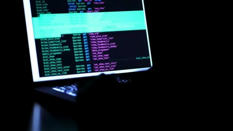 Hands Coding on Laptop, Man's Hands Coding on Laptop CLOSE UP anonymous man 스톡 동영상 334586199