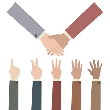 Hands collection Stock Illustration