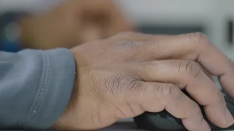 Hands on Computer Mouse Stock Footage 197145283