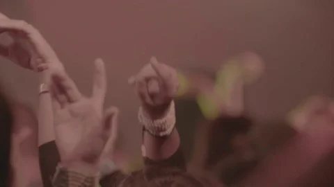 Hands at concert Stock Footage 73488946