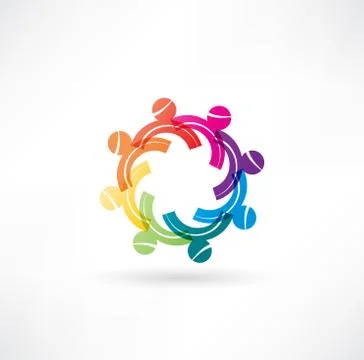 Hands connecting icon Stock Illustration