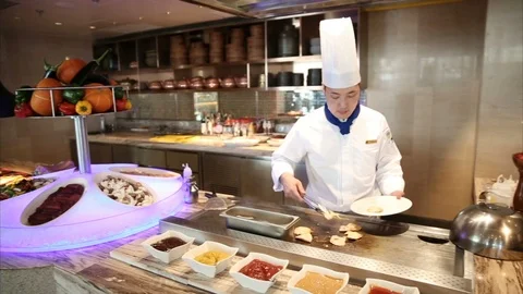 Hands cooking pastry Video stock 126892103