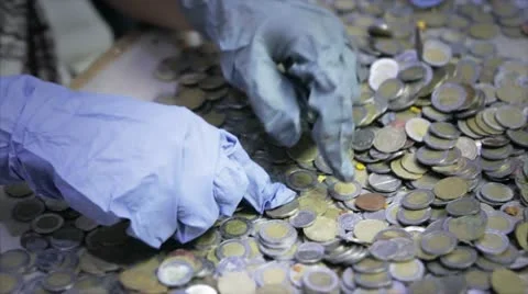 Hands Counting money Stock Footage 12295113