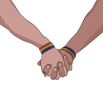 Hands couple. Stock Illustration