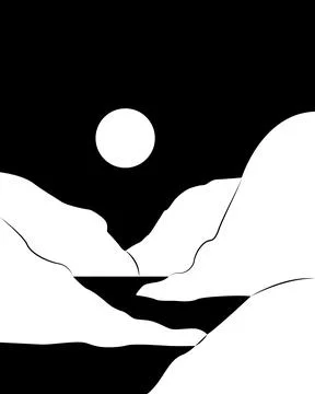 Hands cradle a glowing orb above calm waters Stock-Illustration