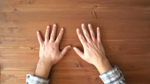 Hands crumple each other 4K Stock Footage 86350201