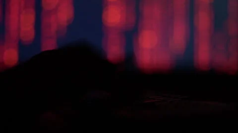 Hands of a cybercriminal working with a computer keyboard Stock Footage 260842389