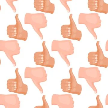 Hands deaf-mute seamless pattern background gestures human arm people Stock Illustration