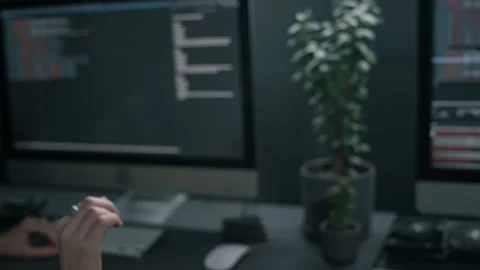 Hands of Diverse Programmers Doing High Fives after Successful Test Stock Footage 273832832