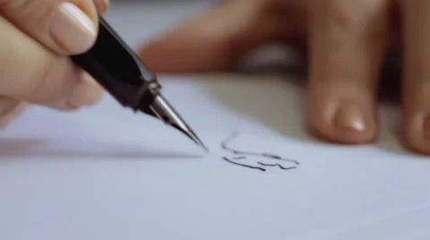Hands Drawing Close Up Stock Footage 46225025