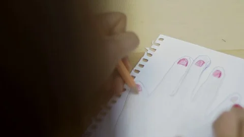 Hands drawing Stock Footage 78752275