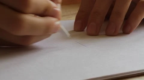 Hands drawing house on the paper Stock Footage 59763986