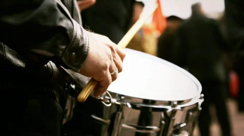 Hands of the drummer Stock Footage 745225