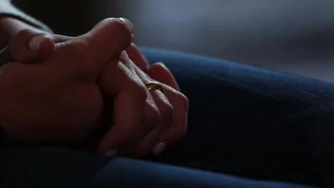 Hands on each other 2 Stock Footage 321197704