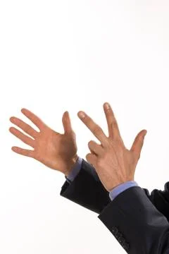 Hands for eight Stock Photos