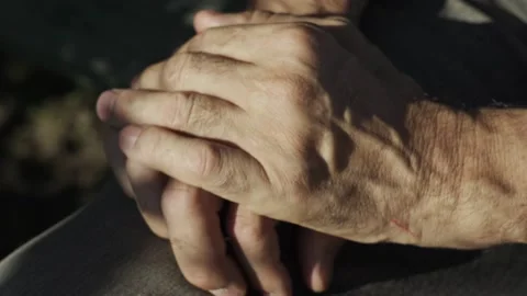 The hands of an elderly man Stock Footage 172526521
