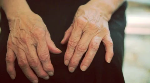Hands of an elderly woman Stock Footage 50233847